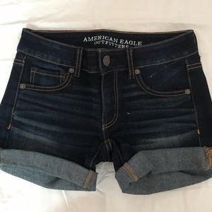 Jean midi shorts